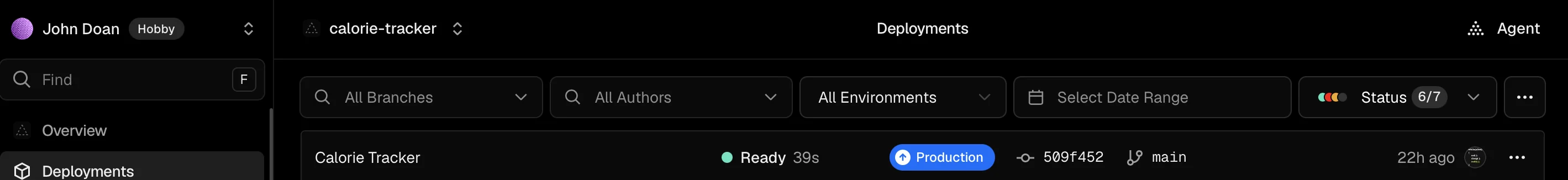 Calorie Tracker Stage 6 screenshot 2