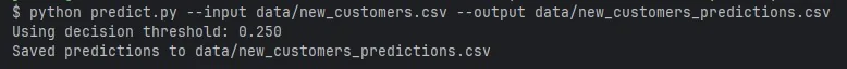 Scoring CLI run