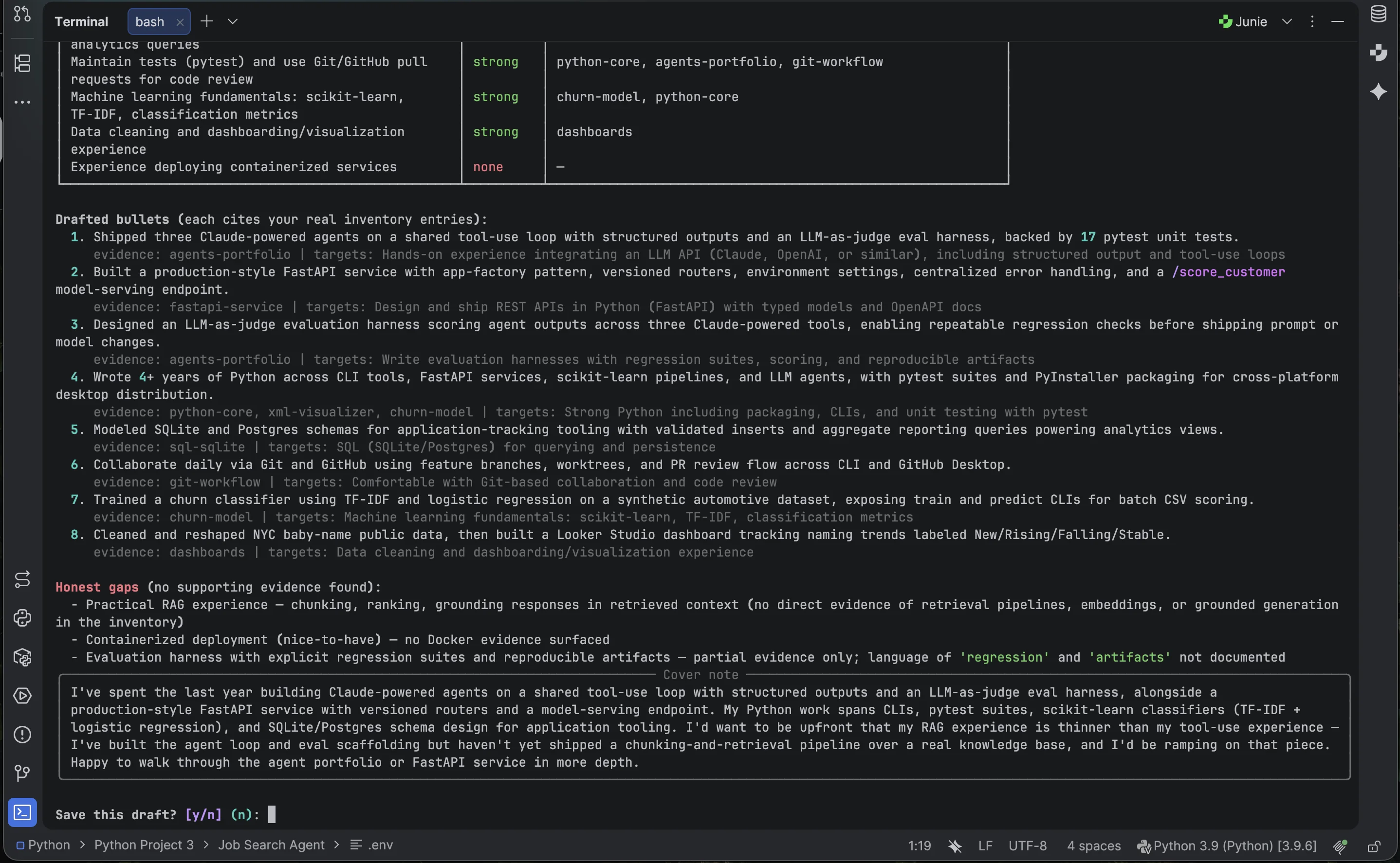 Job Search Agent Stage 1 screenshot 2