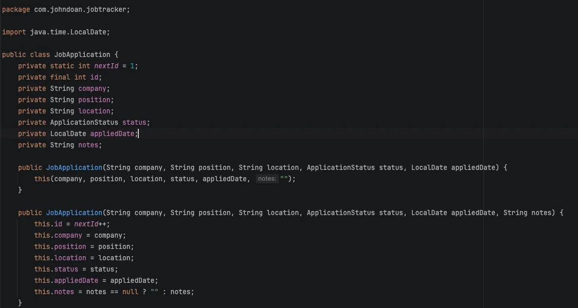 Stage 1 — domain model