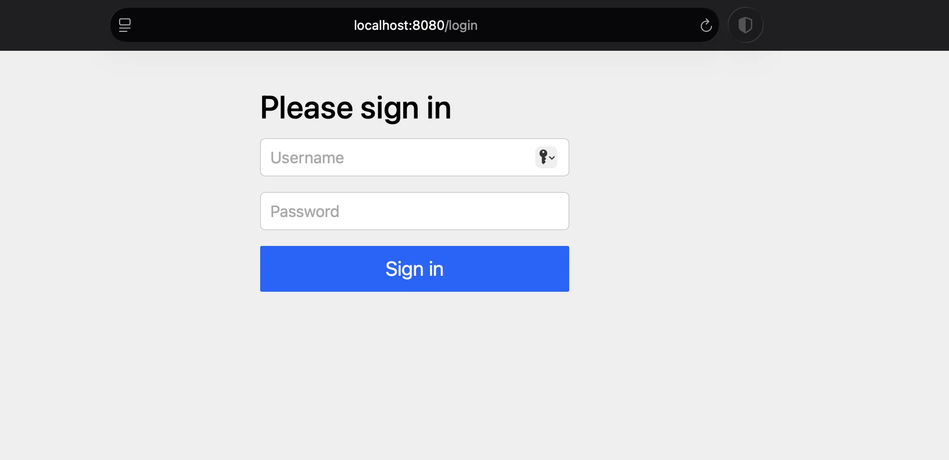 Stage 4 — Spring Security login page