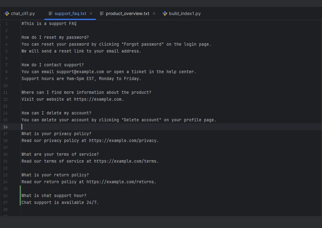 RAG Stage 1 screenshot 2