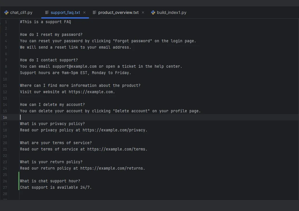 RAG Stage 1 screenshot 2