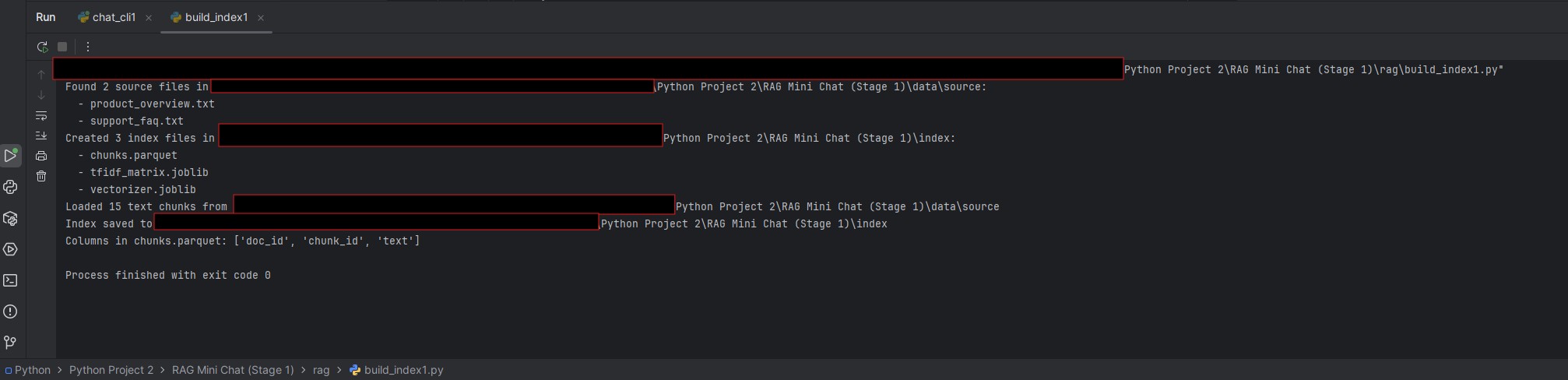 RAG Stage 1 screenshot 3