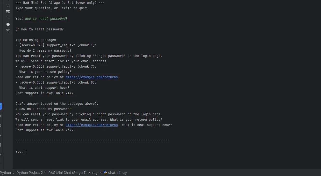 RAG Stage 1 screenshot 4