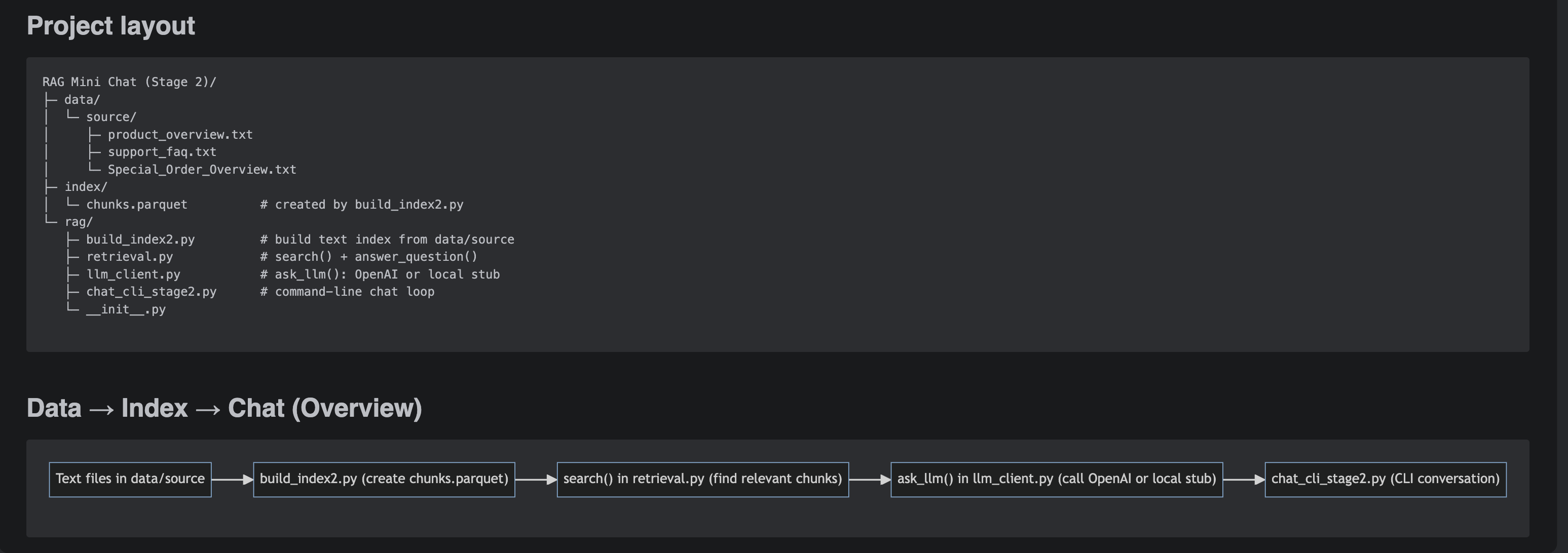 RAG Stage 2 screenshot 1