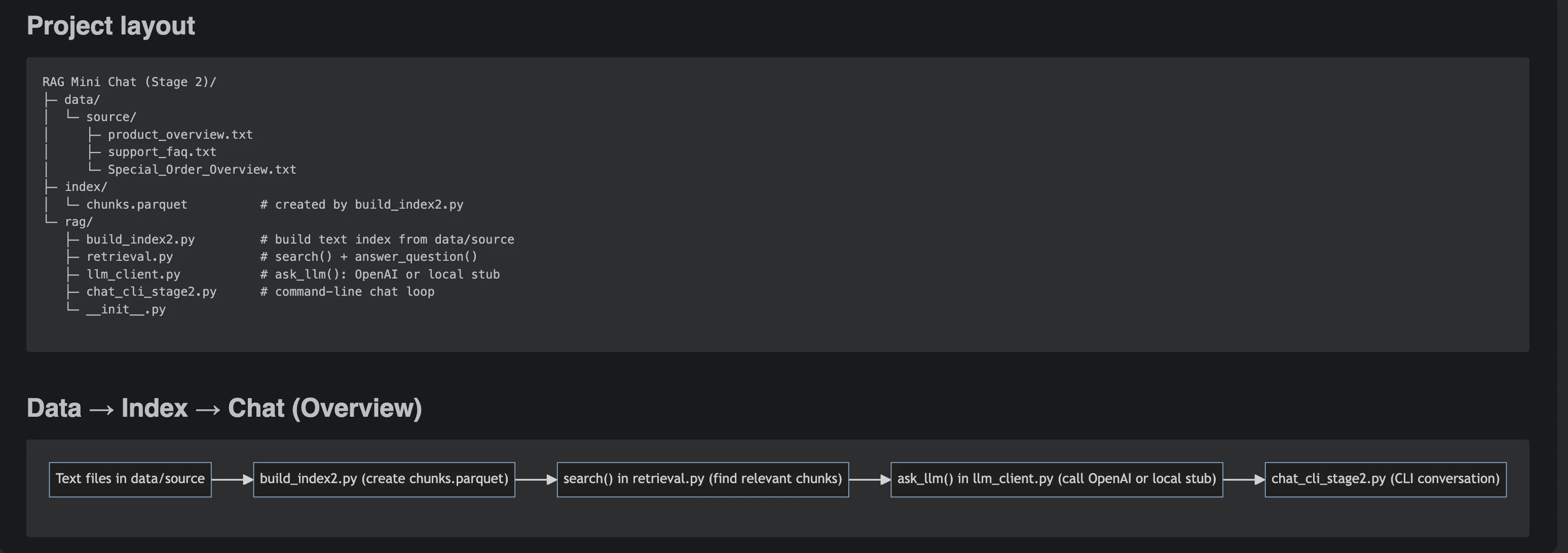 RAG Stage 2 screenshot 1